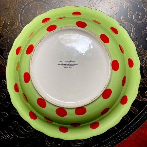 Jill Seale Whimsy Collection Ceramic Dragonfly Serving Bowl 13½" - Picture 2 of 5